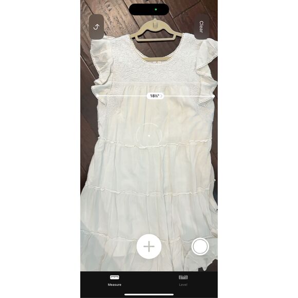 EUC J Marie white embroidered midi dress, $180 Large - Picture 6 of 7